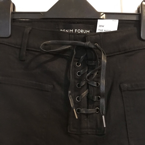 Aritzia lace up skinny jeans - Picture 3 of 7